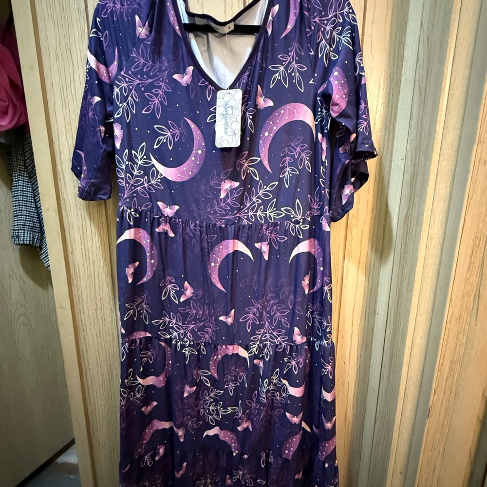 5/$20 - Purple and Pink Moon Patterned Dress